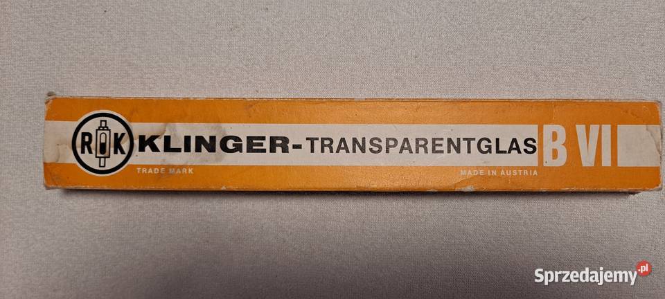 Szkło wodowskazowe Klinger typ B VI śląskie Cieszyn