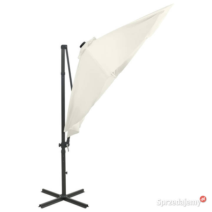 Parasol wiszący z lampkami LED i słupkiem 300 Warszawa