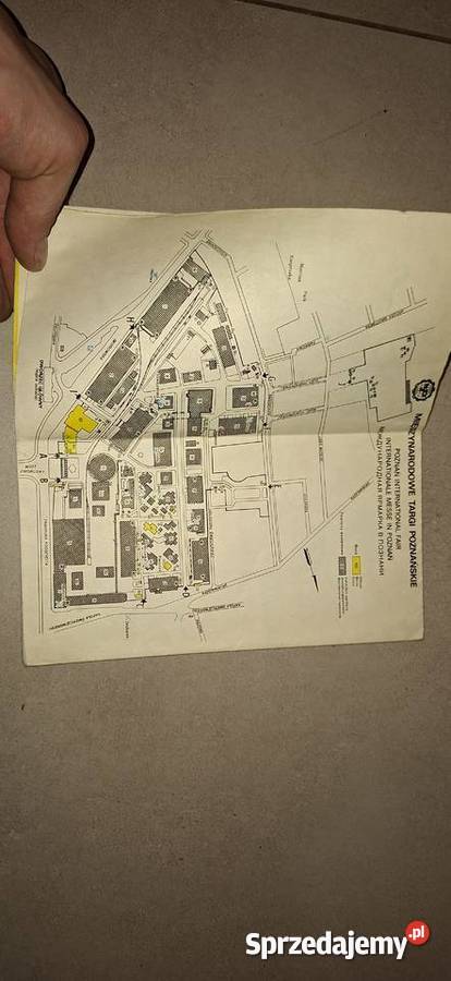 Unikatowy Plan Miasta Poznań PRL Kolekcjonerski Antykwariat Ostrów Wielkopolski sprzedam