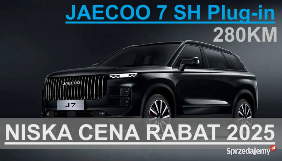Jaecoo 7 SH 280 Hybryda Plugin Exclusive 1km Szczecinek