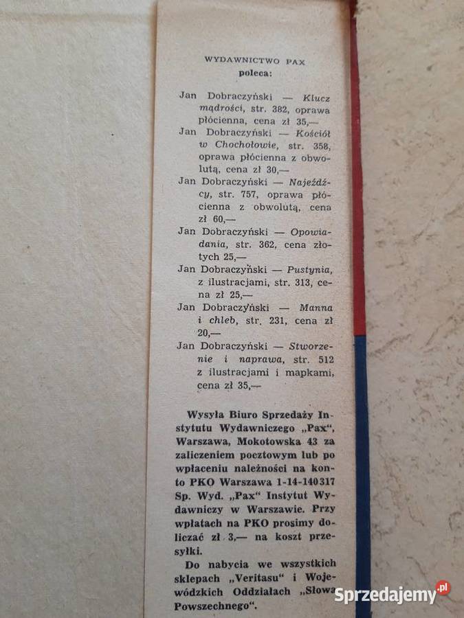 Dwudziesta Brygada Jan Dobraczyński PAX 1957 Antyki, Sztuka, Kolekcje Bielsko-Biała