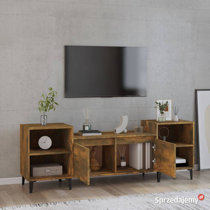 Szafka pod telewizor przydymiony dąb 160x35x55 Warszawa