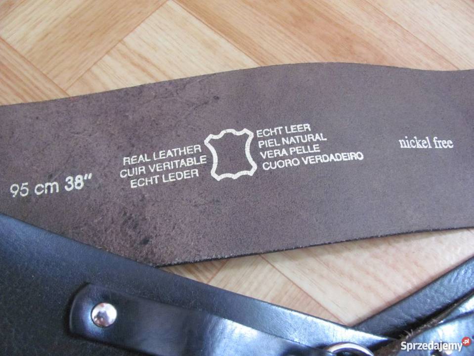 pas naturalna skóra 95 nickel free 041719 Długość 95 lubelskie