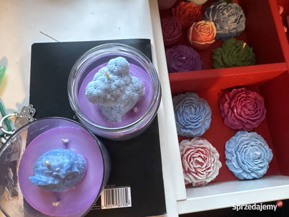 Świeca ozdobna w szkle