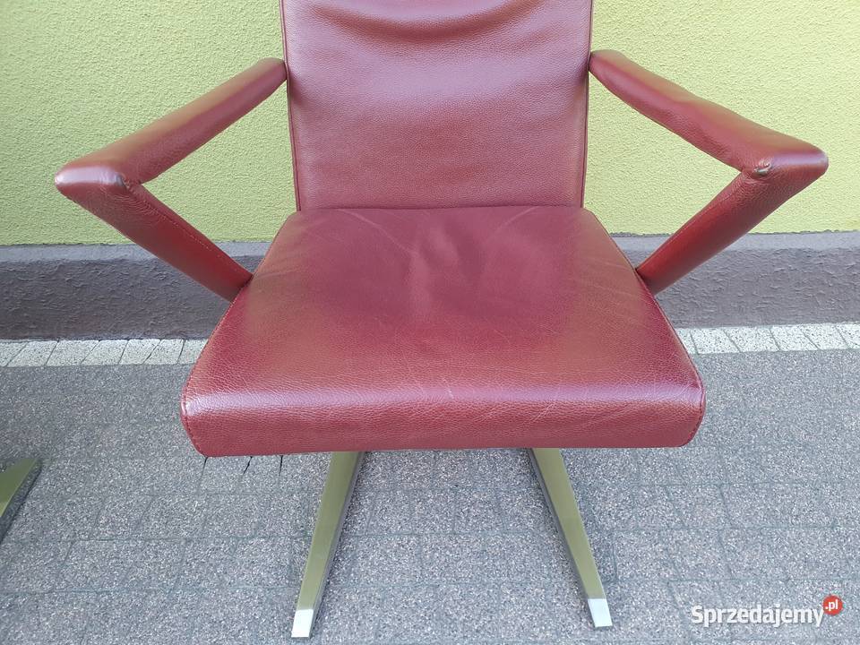 Krzesła skórzane komplet 6 Krzesło Loft Vintage Szymanowice