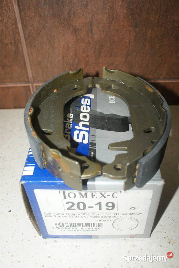 2019 TOMEX brakes SZCZĘKI HAMULC FIAT PUNTO 9399 Białobrzegi