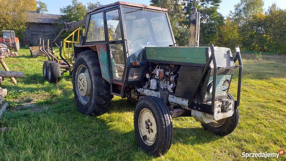 Przyczepa leśna KALLEFAL Ciągnik URSUS 902 Leśnictwo Radoszewnica sprzedam