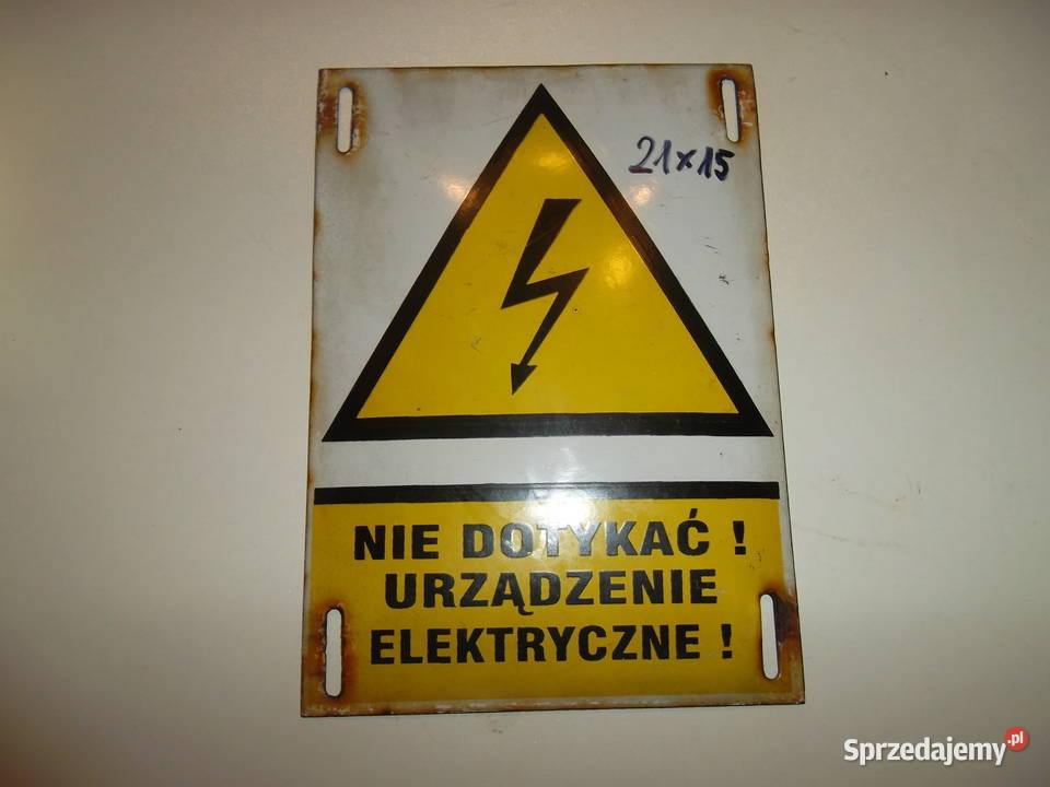 Stara emalia wypukła blaszana Wałbrzych