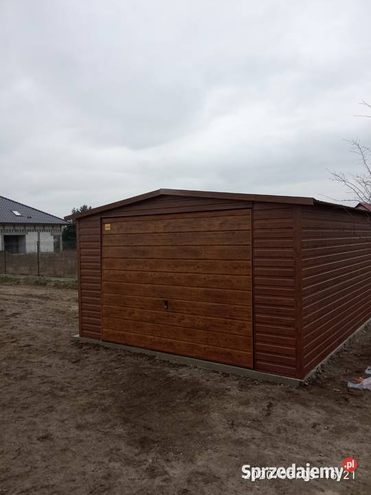 Garaż Blaszany Garaże Blaszane Drewnopodobne Stargard