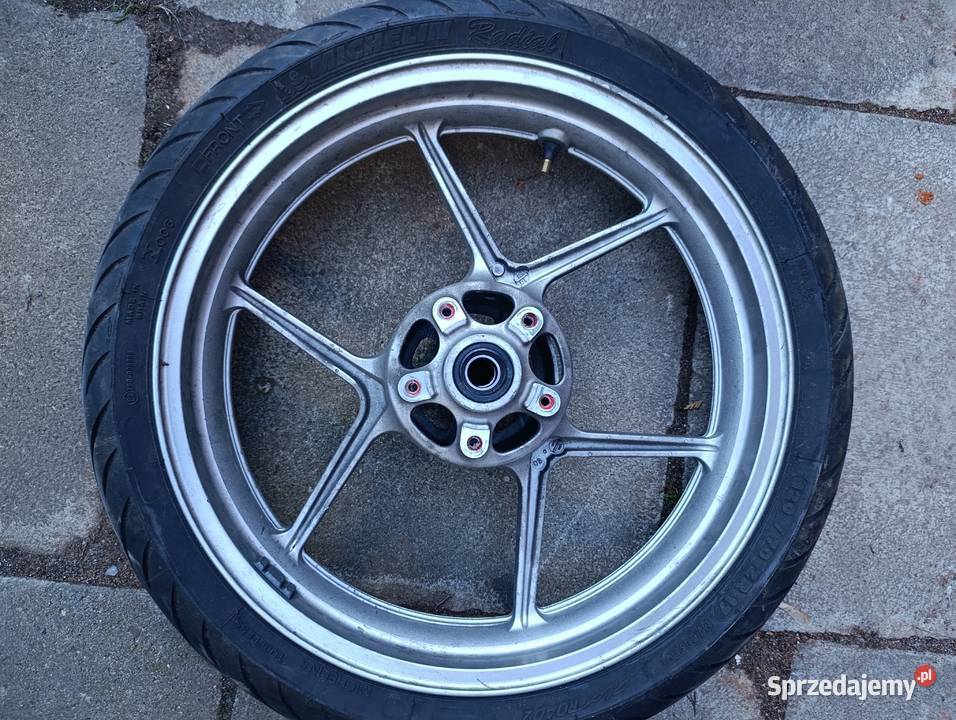 KKWASAKI ER6N 0608 KOŁO OPONA FELGA PRZÓD Średnica 17" Felgi Łódź