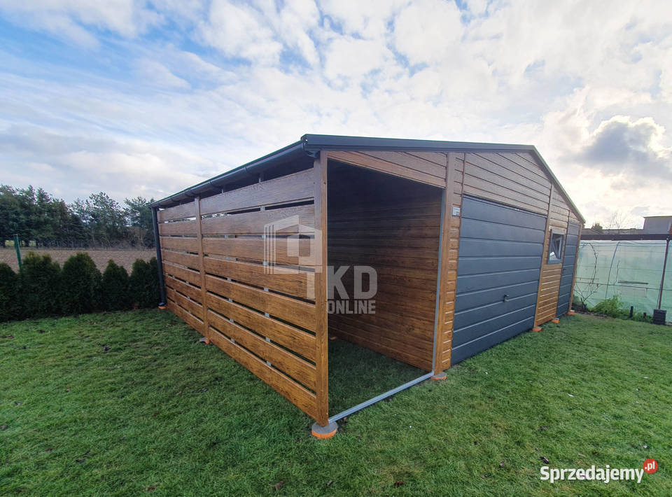Garaż Blaszany 5x6 wiata 15x6 Brama okno drzwi lubuskie Gorzów Wielkopolski