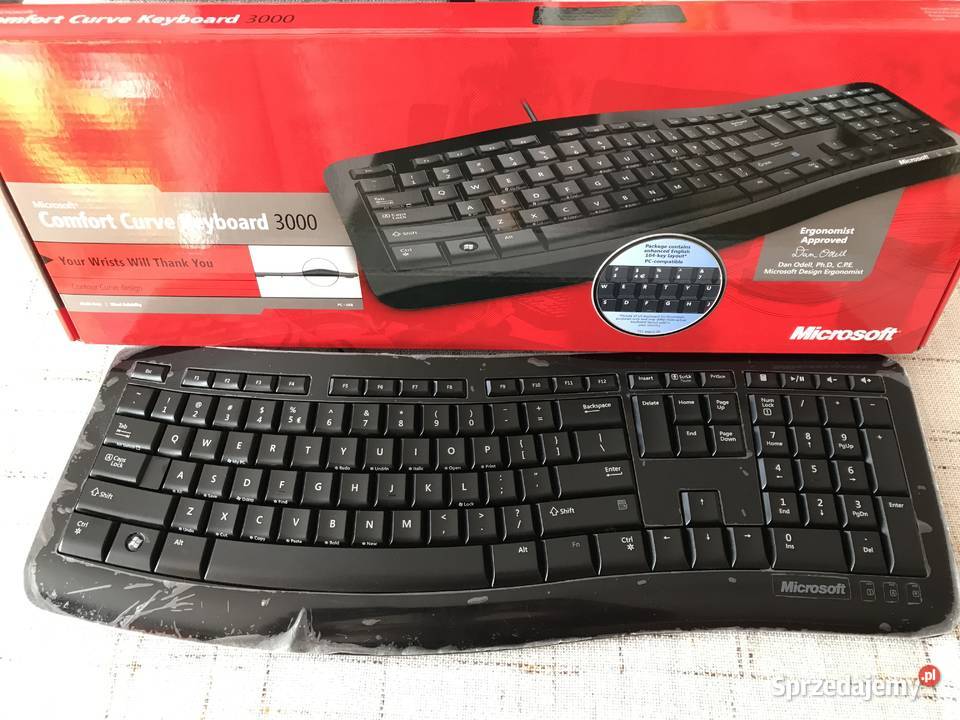 Klawiatura Microsoft Comfort Curve Keyboard 3000 Kraków - Sprzedajemy.pl