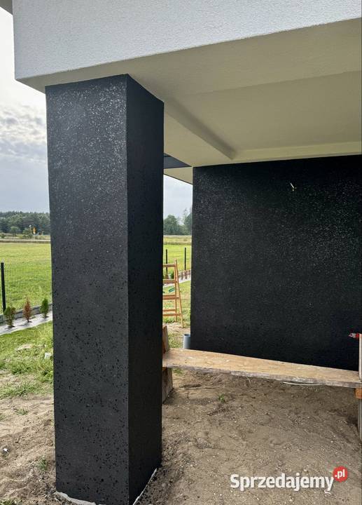 Tynk mozaikowy LicoMix z miką mozaika grafit Oleśnica