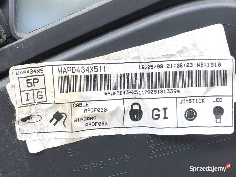 BOCZEK DRZWI LEWY PRZÓD SEAT IBIZA IV Hatchback sprzedam