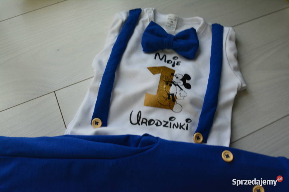 Komplet na roczek urodziny chłopiec elegancik r chłopiec Waćmierz