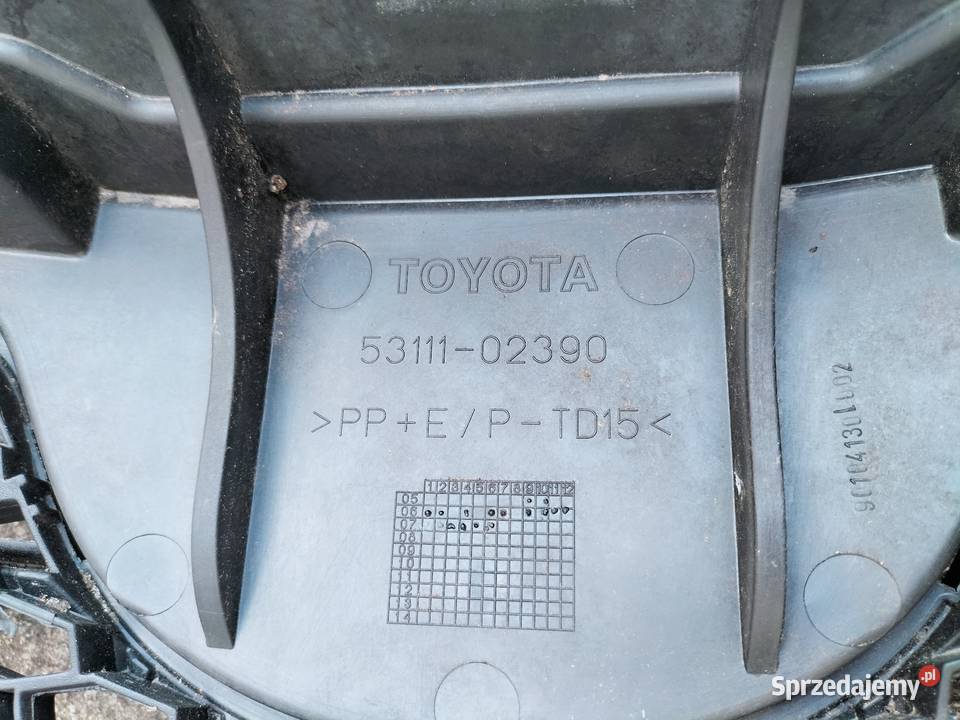 Atrapa grill Toyota Auris 0610 5311102390 Pozostałe Chocianów