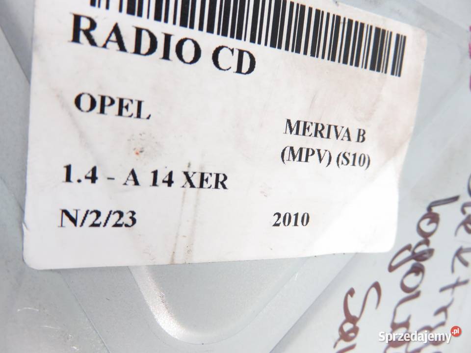 RADIO OPEL MERIVA B MPV S10 20984174
