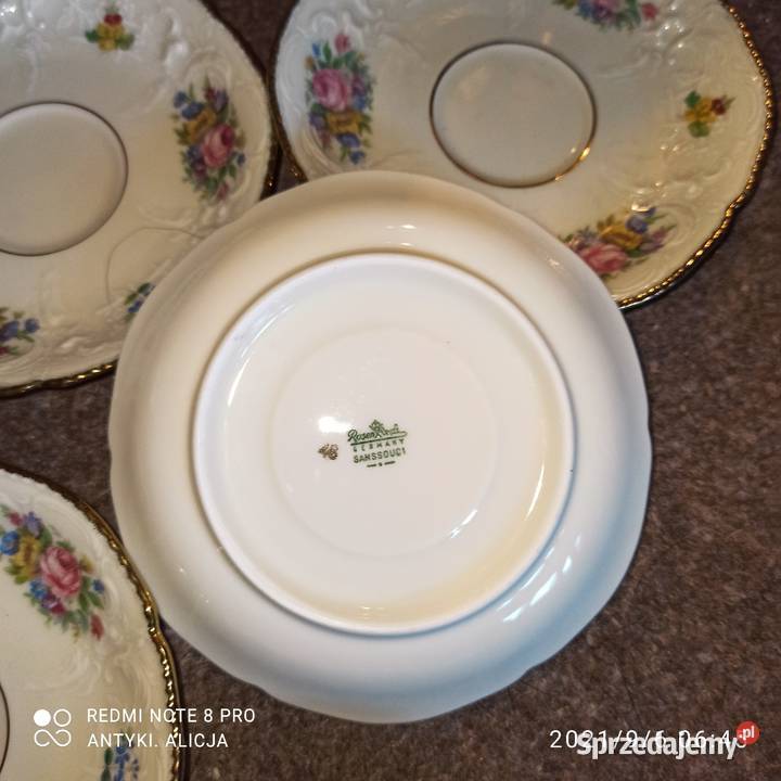 Spodek pod filiżanki Rosenthal Sansoucci Selb Gdańsk