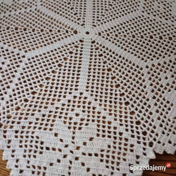 Serwetka szydełkowa rękodzieło biały śląskie Częstochowa sprzedam