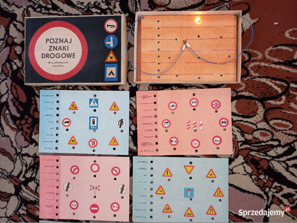 Retro gra z PRL Poznaj znaki drogowe 9m+ Tomaszów Lubelski
