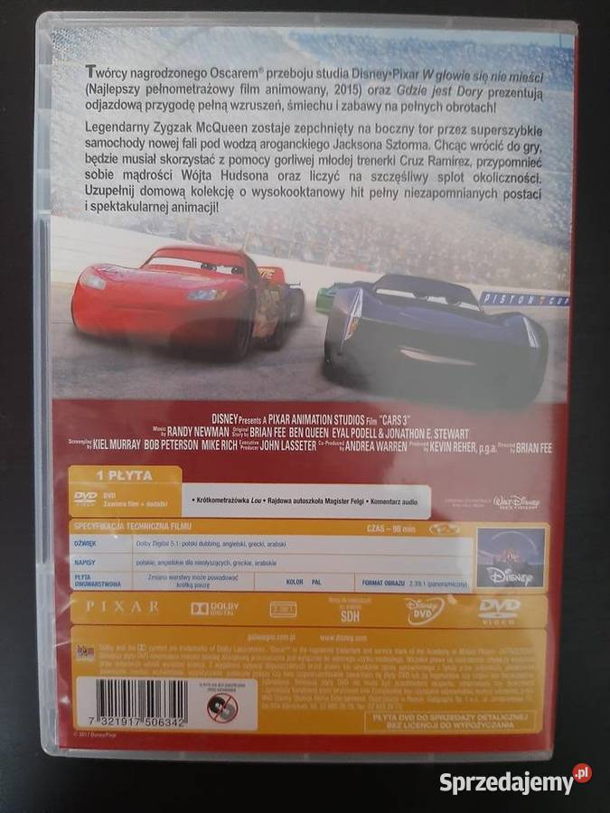 Auta 3 DVD Component Inowrocław