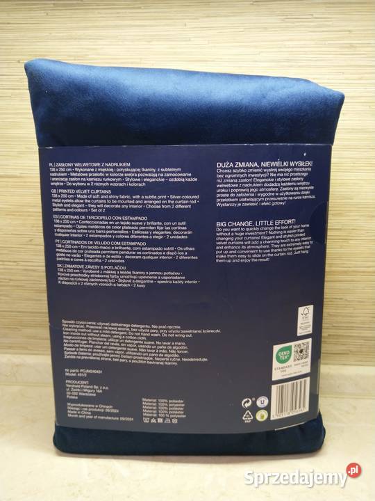 NAJTANIEJ Zasłona Welwetowe 2 Zasłony z Zabrze sprzedam