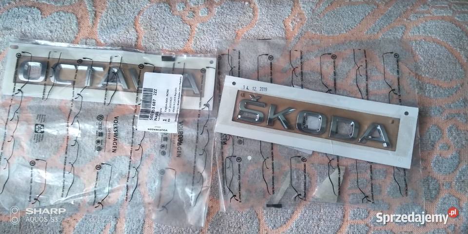 Skoda Octavia III Logo napisy klapy tylniej Łódź