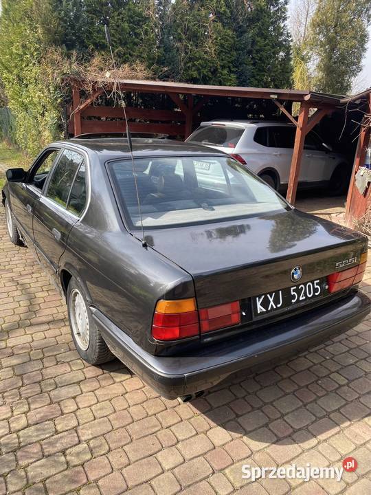 Bmw e34 525i M20B25 1988r na czarnych blachach benzyna Seria 5 Jaworzno