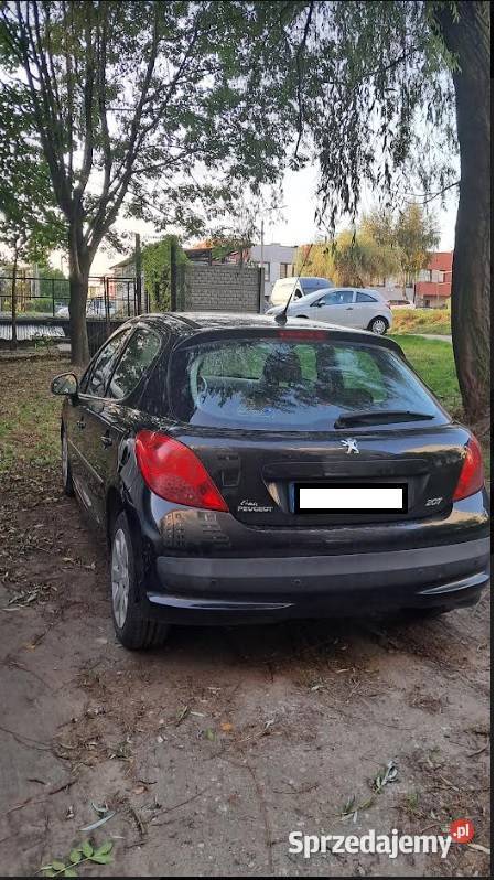 PEUGEOT 207 czarny śląskie Dąbrowa Górnicza sprzedam
