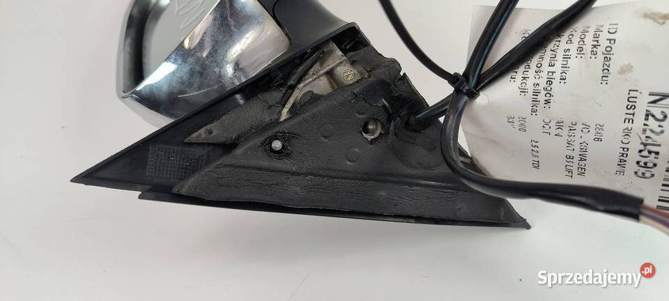 LUSTERKO PRAWE VOLKSWAGEN PASSAT B5 LIFT PIN 5 Pozostałe Lipno