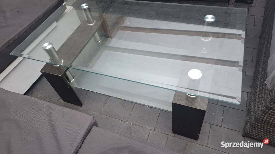 Stolik kawowy ze szklaną szybą Strzelce Opolskie