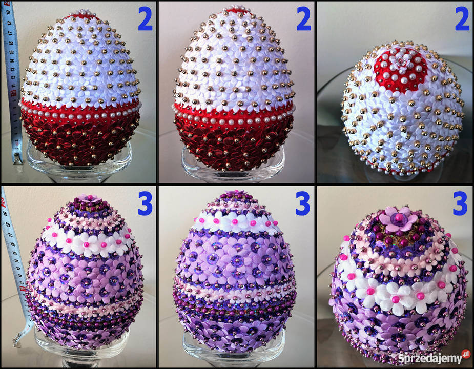 jajka wielkanocne zdobione cekinami podlaskie Białystok