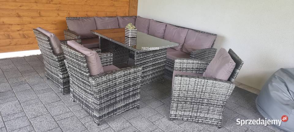 NOWY zestaw meble ogrodowe 10 osobowe narożnik Kraków