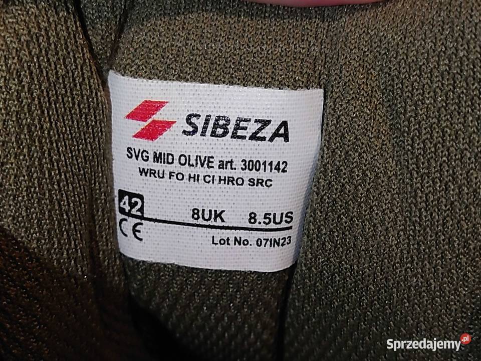 Buty taktyczne Sibeza SVG Mid Olive Green 42 inna Częstochowa