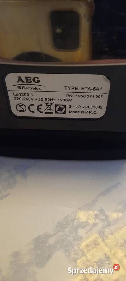 Żelazko AEG Electrolux 1200W Dom i Ogród Lublin