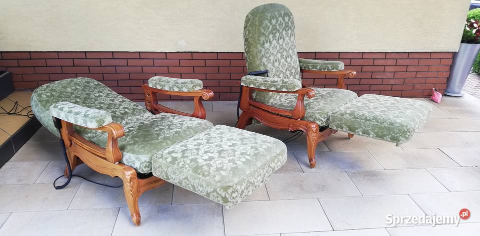Fotel stylowy relaks ludwik zielony seniora na Fotele Garwolin