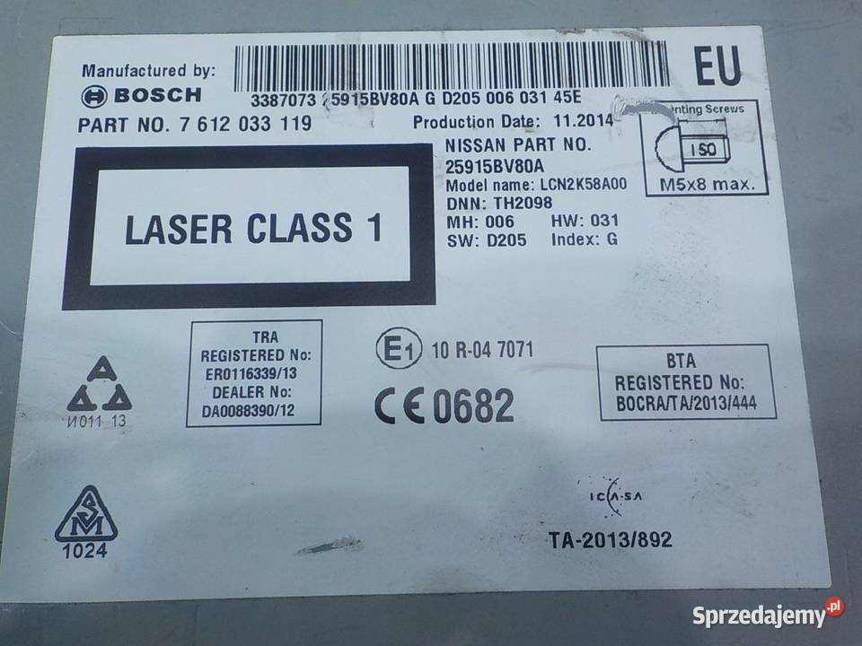 NISSAN JUKE F15 I LIFT 14r 12B 5D radio CD mazowieckie sprzedam