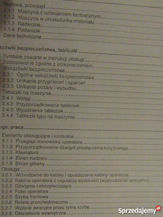 INSTRUKCJA OBSŁUGI DTR LIEBHERR R904 C i inne Szczecin