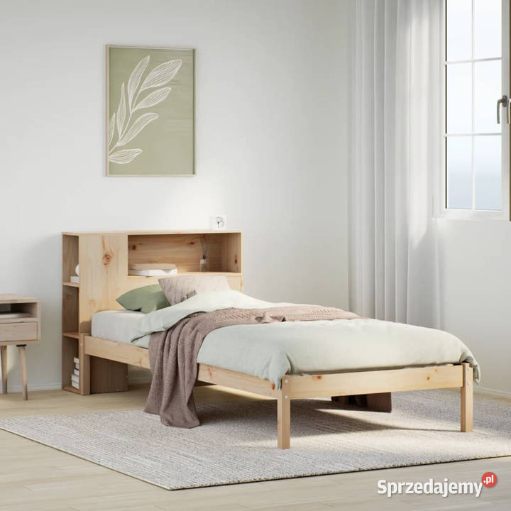 Łóżko z regałem bez materaca sosnowe 90x200 sprzedam