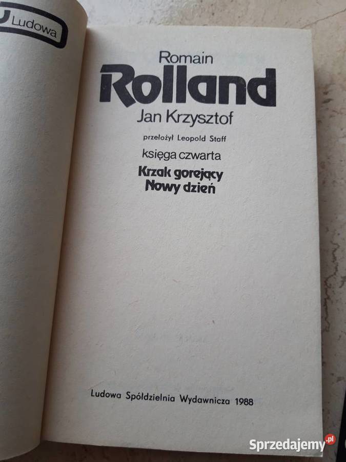 Romain Rolland Jan Krzysztof 2 tomy 1988 śląskie