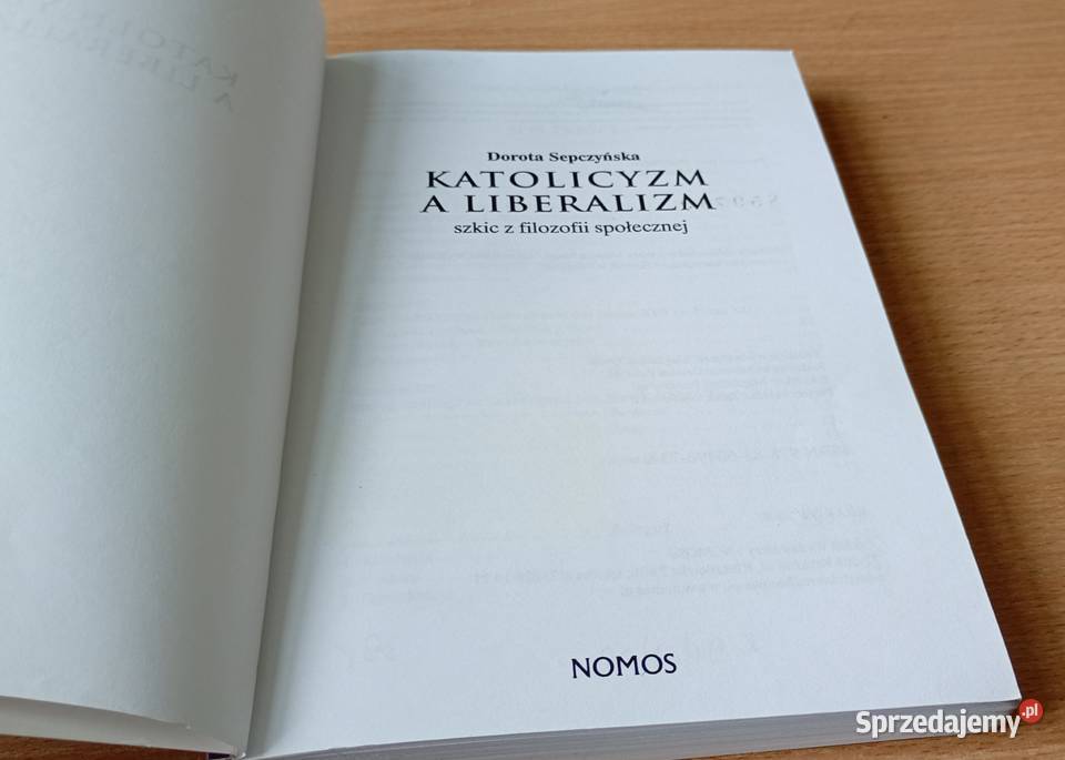 Katolicyzm a liberalizm szkic z filozofii ISBN 8360490732 Gdańsk sprzedam
