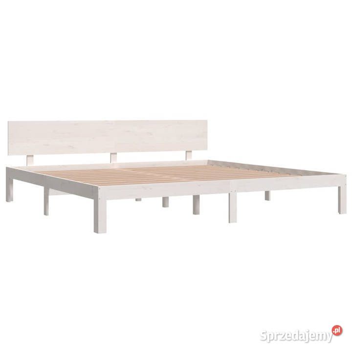 Rama łóżka biała lite drewno sosnowe 200 x 200 mazowieckie Warszawa