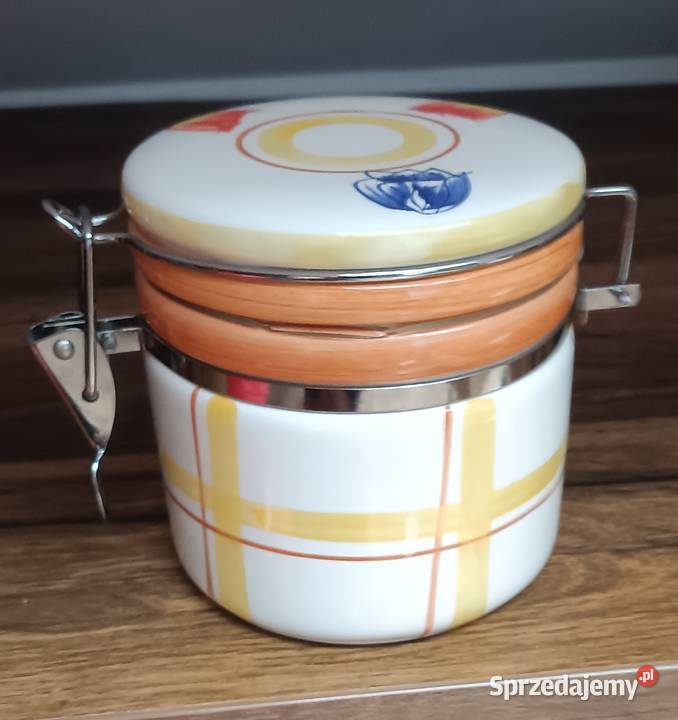 Zestaw ceramicznych kamionkowych pojemników do Zbylitowska Góra