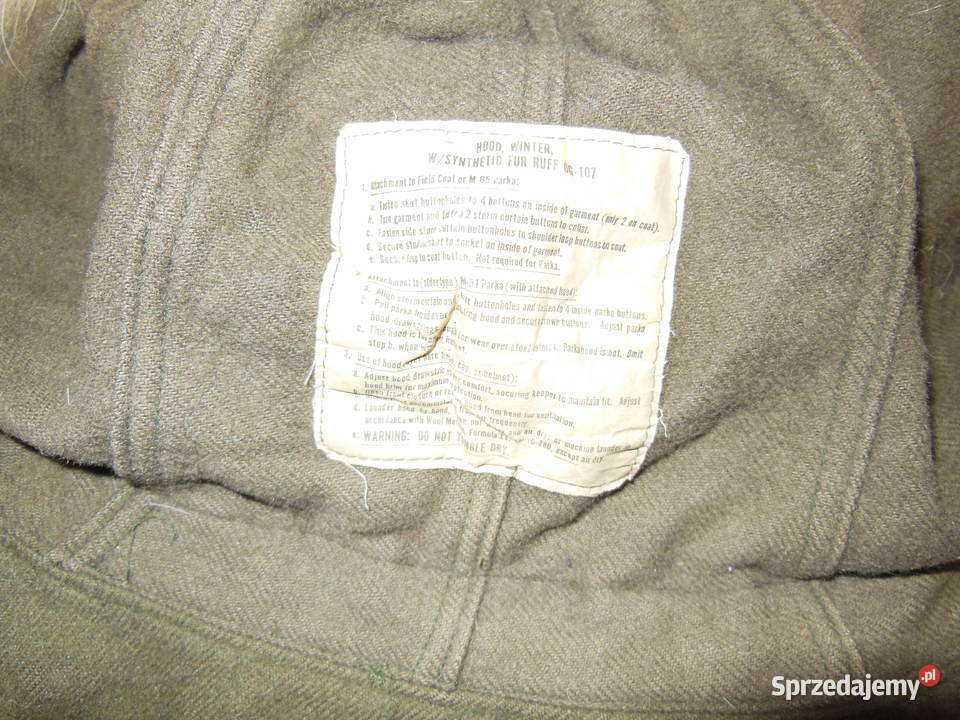 Kaptur do parki M65 US ARMY świętokrzyskie Kielce