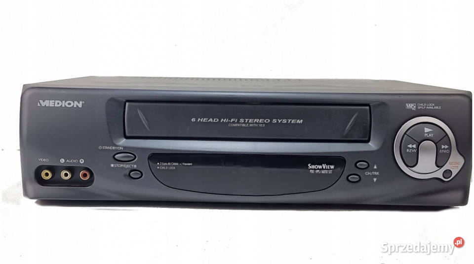 Medion Video VHS 6 głowic MD 2845 MD2845 Międzychód