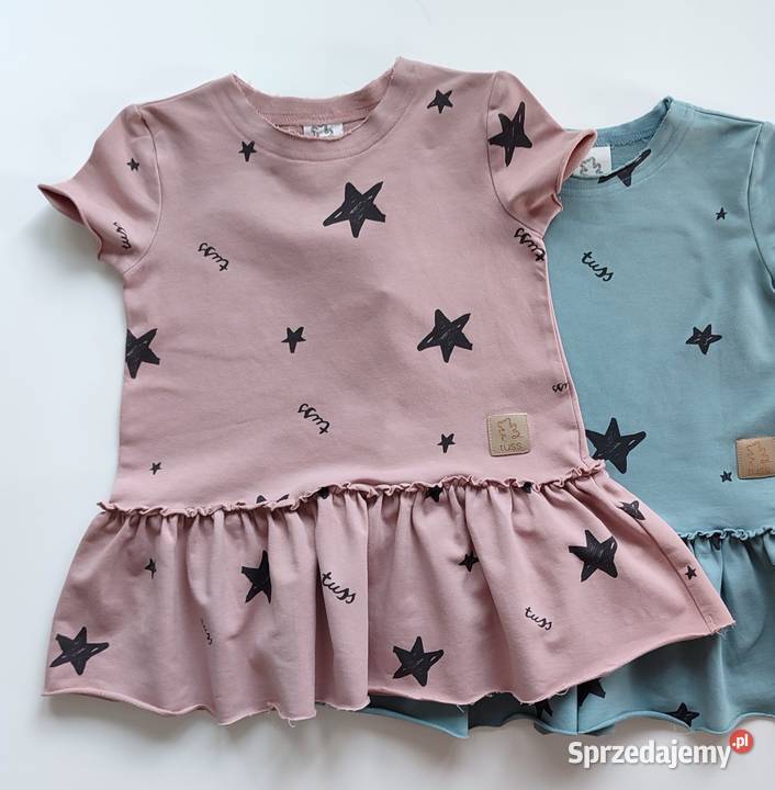 Sukienka Frilly Gwiazdki Tuss 9298 Taupe Rozmiar 98 śląskie Katowice sprzedam
