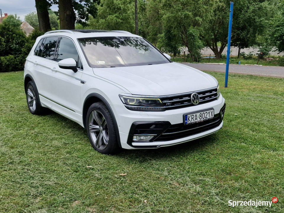Volkswagen Tiguan 20tdi 190 R line 4motion biały Tiguan