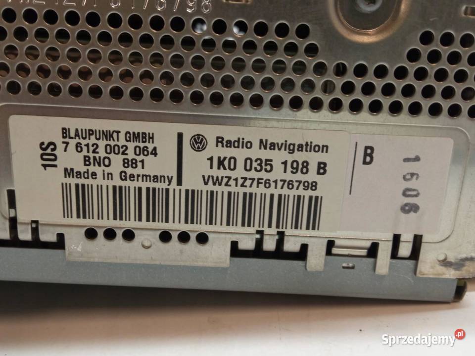 RADIONAWIGACJA 1K0035198B VW Volkswagen Passat Nawigacje fabryczne