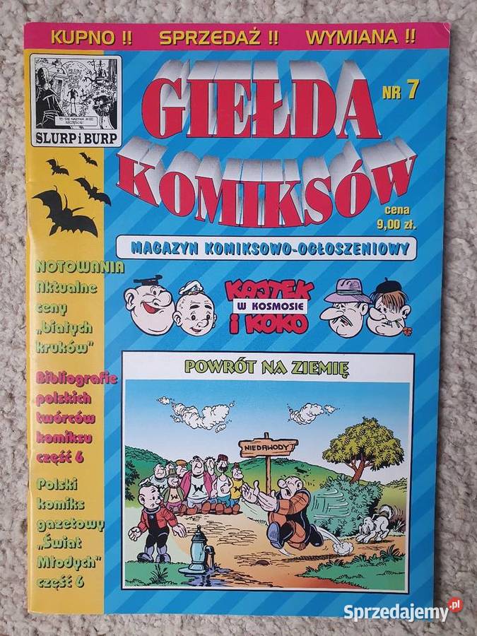 Giełda Komiksów zestaw 9ciu numerów Komiksy pomorskie Gdynia sprzedam