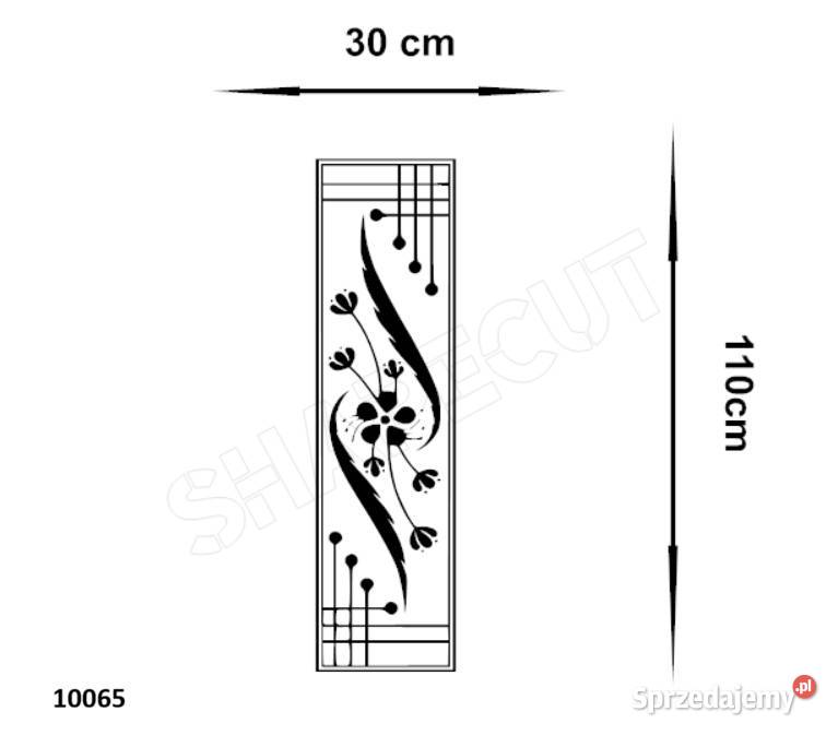 OZDOBNA NAKLEJKA NA ŚCIANĘ KWIATY 110 X 30 BEZ Naklejki warmińsko-mazurskie